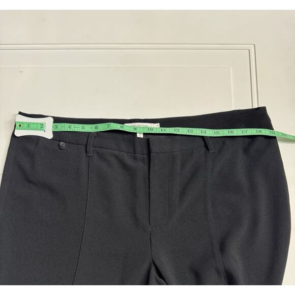 Avec Les Filles Anthropologie Womens 14 Black Straight Leg Ankle Pants Trousers - Picture 6 of 7